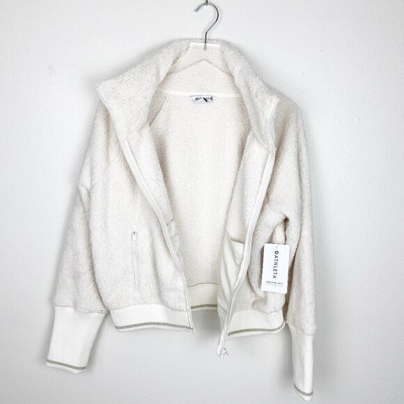 ATHLETA | Tugga Sherpa Cream Jacket Large NWT - Picture 7 of 13